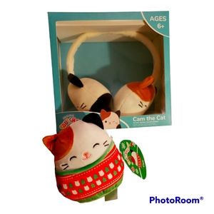 Cam the Cat Headphones and 5 inch Squishmallow ♡